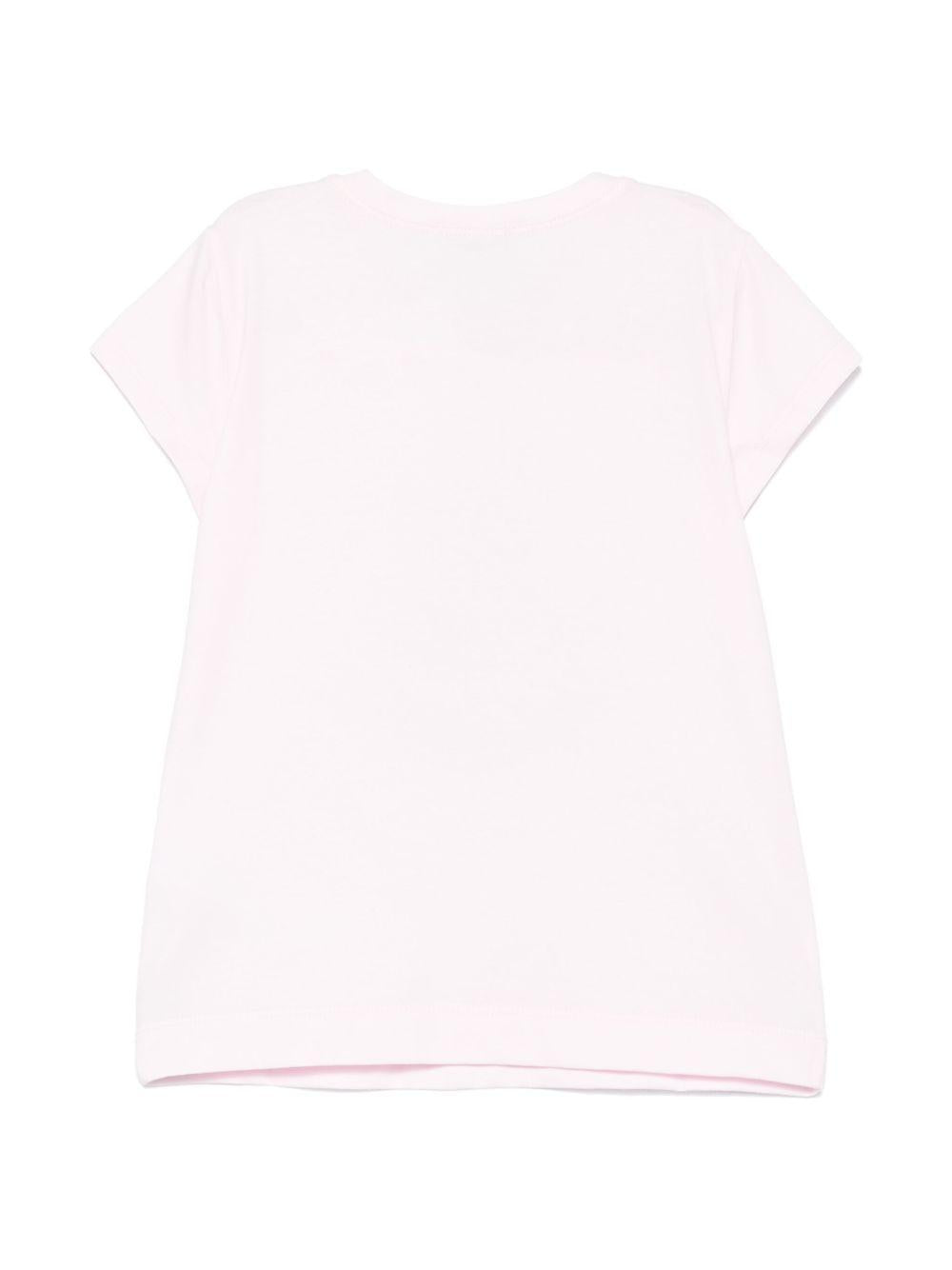 T-shirt Alice x Disney per bambina Monnalisa rosa con orlo dritto 11E622 5202 0090 MONNALISA 