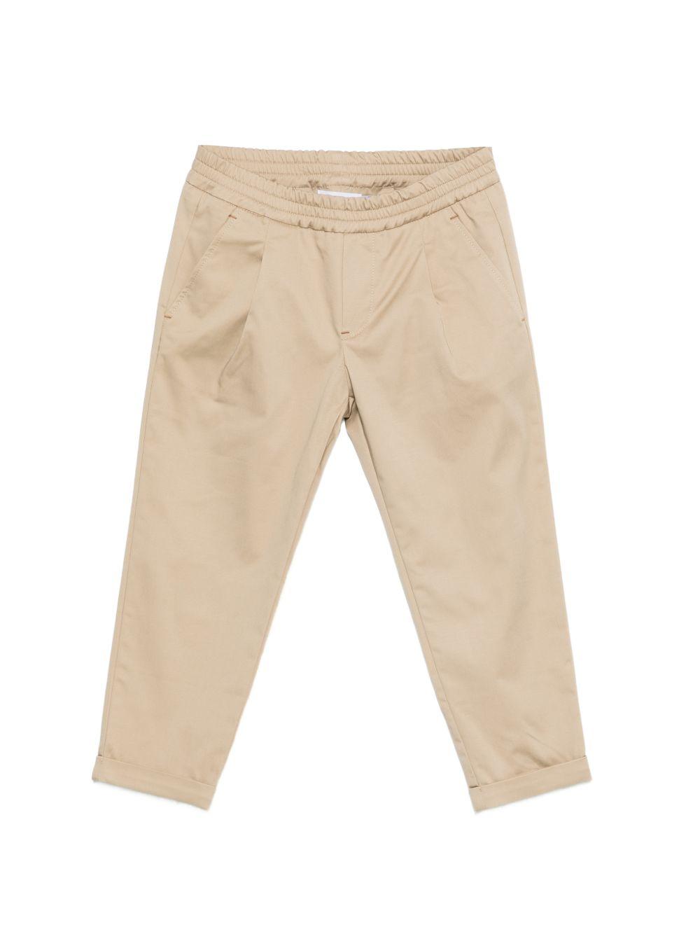 Pantaloni per bambino DONDUP Kids beige con vita elasticizzata DMPA1830RA029 0037 DONDUP KIDS 