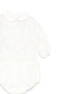 Tutina per neonata La Stupenderia bianca con colletto alla Peter Pan 1CBCT02 V02X28 LA STUPENDERIA 