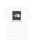 T-shirt per bambino The North Face Kids bianca con dettaglio logo NF0A8EFN FN41 THE NORTH FACE KIDS 