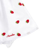 Abito per neonata Monnalisa bianco con caratteristico motivo Strawberry 35G209 7083 9944 MONNALISA KIDS 