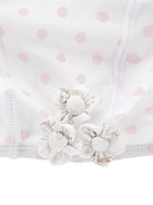 Costume da bagno per neonata Monnalisa bianco a pois 39G024 7076 0090 MONNALISA KIDS 