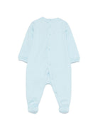 Pigiama per neonato Moschino Kids azzurro con stampa grafica Teddy bear MUT04RLCA19 40304 MOSCHINO KIDS 