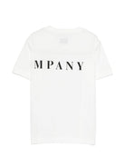 T-shirt per bambino C.P. Company Kids bianca con logo sul petto C5M00LLAA17 10135 C.P.COMPANY KIDS 