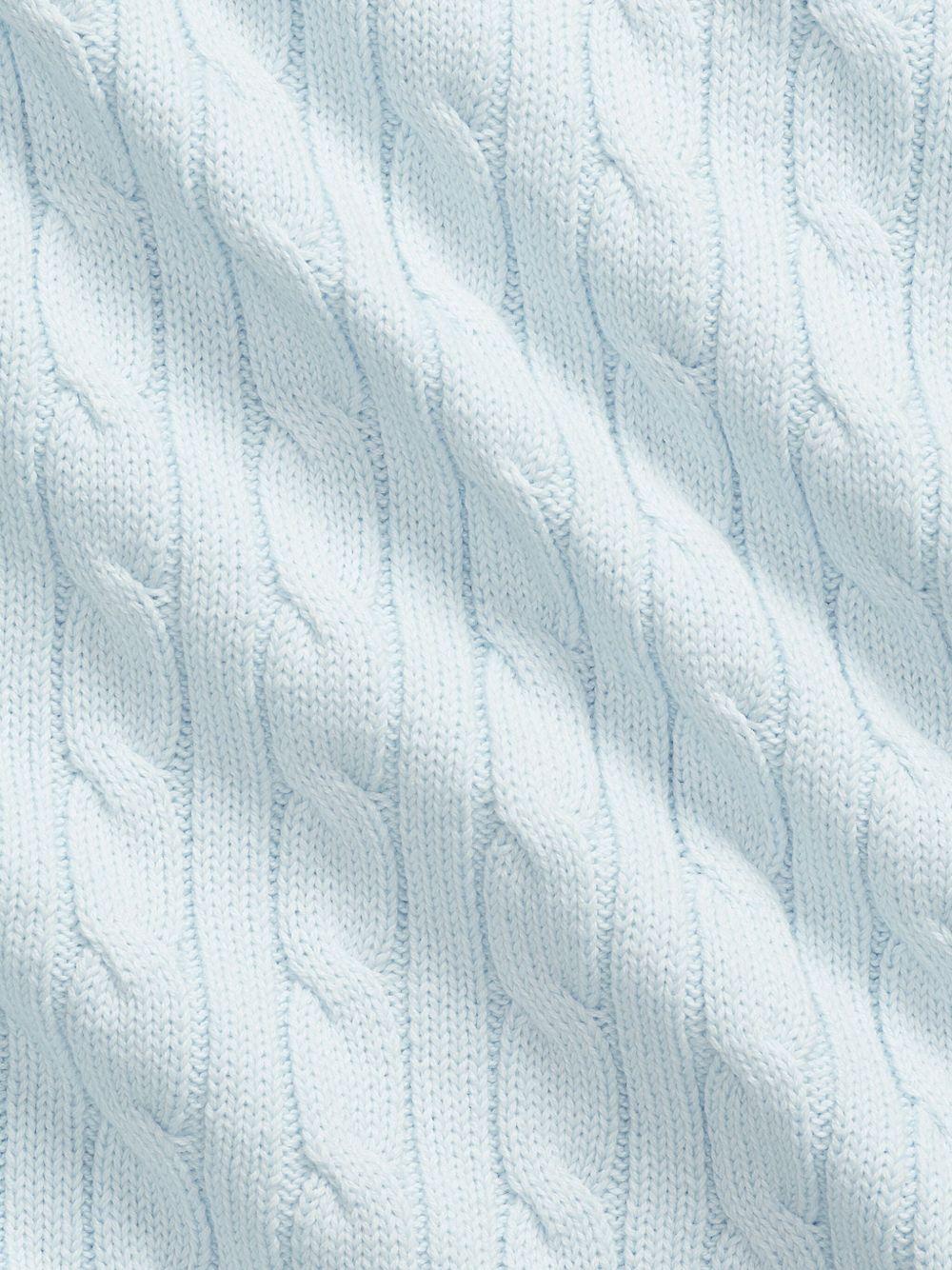Copertina per neonato Polo Ralph Lauren Kids azzurra con trama in maglia 320966893 002 Ralph Lauren kids 