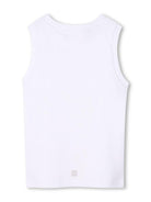 Canotta con stampa per bambino Givenchy Kids bianco con scollo rotondo H30724 10P GIVENCHY KIDS 