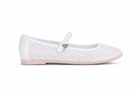 Ballerine per bambina Monnalisa bianche con chiusura a strappo 87G002 7704 0099 MONNALISA 