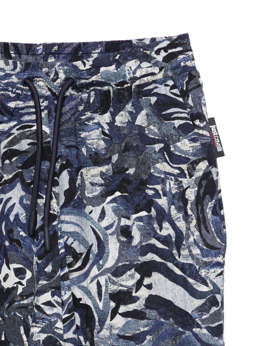 Completo per bambino Just Cavalli Kids blu per bambino a maniche corte JBP26168CE TIGER PAT. ROBERTO CAVALLI KIDS 