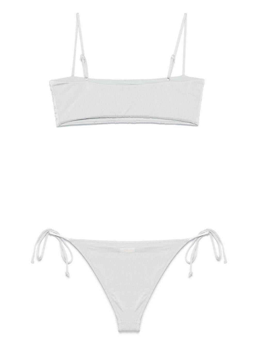 Bikini per donna MC2 Saint Barth grigio con dettaglio glitterato P25MC2MRL0001 00348H MC2 ST. BARTH 