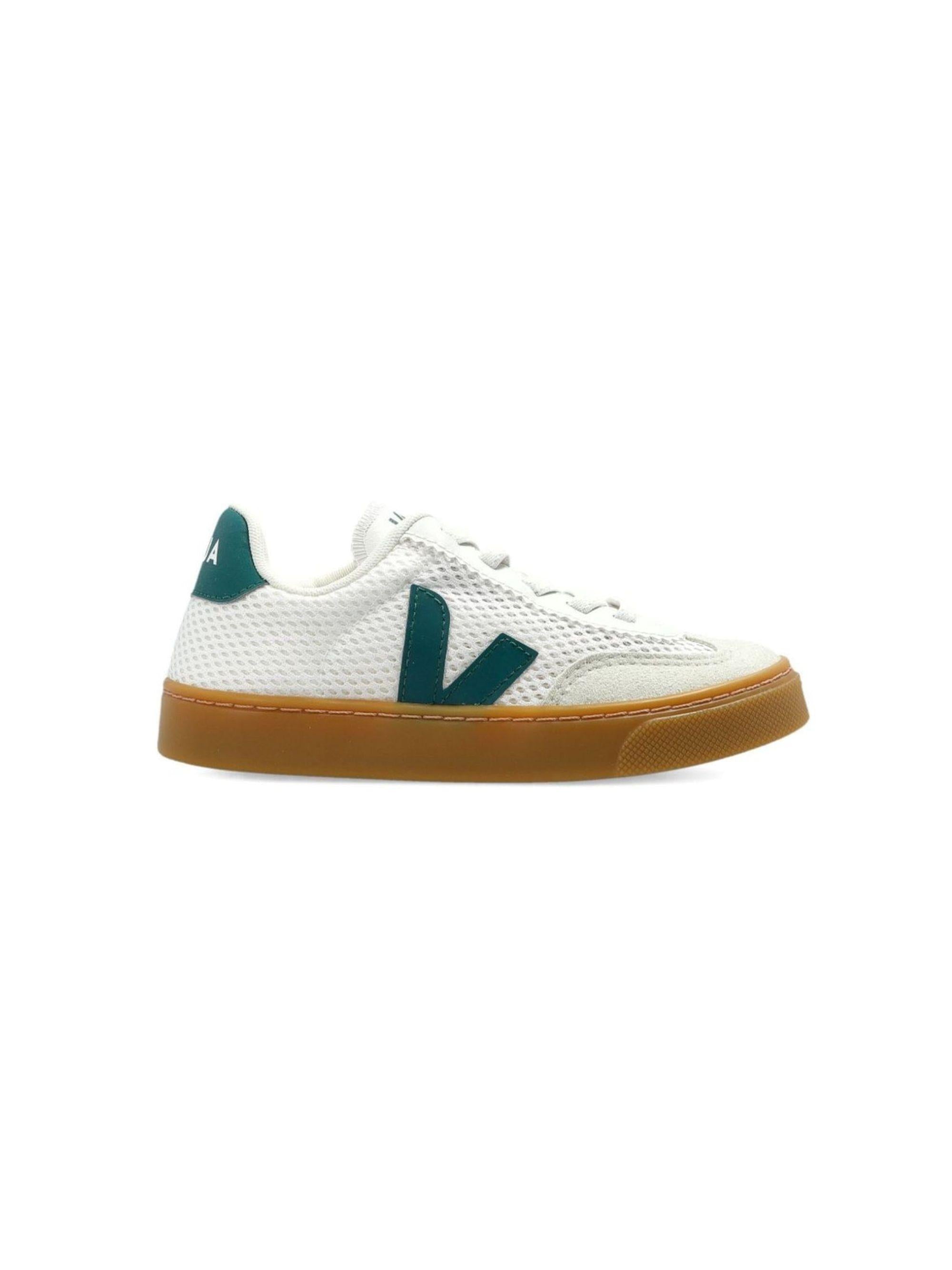 Sneakers per bambini VEJA Kids bianche con applicazione logo SY2221522 WHITE BRITANNY NATURAL VEJA KIDS 