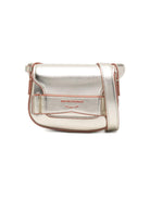 Borsa a spalla per bambina Emporio Armani Kids color oro con logo sul davanti EG000791 AF24538 Z2006 EMPORIO ARMANI KIDS 