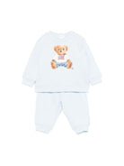 Set di maglia e pantaloni per neonata Polo Ralph Lauren Kids azzurri con stampa grafica Teddy 320P02078 001 Ralph Lauren kids 
