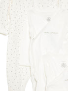 Set di tre body per neonati Petit Bateau bianco con stampa a cuori A0H71 99 PETIT BATEAU KIDS 