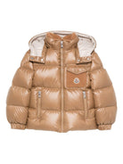 Giubbino Yule per bambino Moncler Kids marrone cammello con design imbottito L29541A00066597YX 236 MONCLER KIDS 