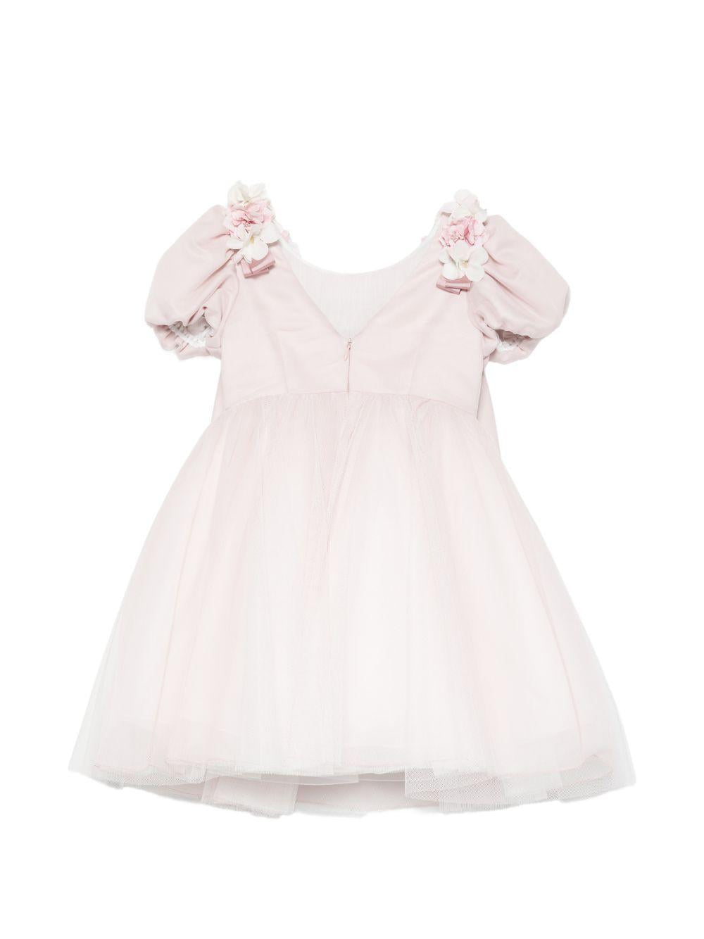 Abito per bambina Colorichiari Kids rosa con dettaglio fiocco sul davanti FB108526 4126 81 COLORICHIARI KIDS 