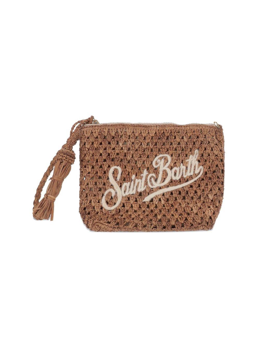 Pouch MC2 Saint Barth marrone in rafia RAFP001 09038L MC2 ST. BARTH KIDS 