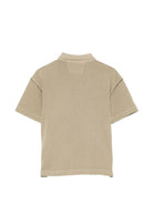 Polo per bambino C.P. Company Kids beige con colletto CUM010LFC00 30915 C.P.COMPANY KIDS 
