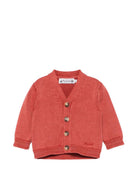 Cardigan per neonato Bonpoint arancione con chiusura con bottoni S06YCAK00009 151D BONPOINT KIDS 