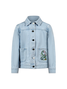 Giacca per bambina Stella McCartney Kids denim con stampa logo TY2A17 Z0746 600 STELLA McCARTNEY KIDS 