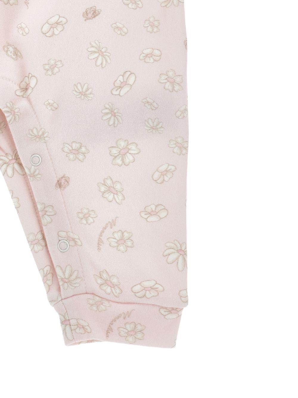 Tutina per neonata Monnalisa rosa con stampa coniglietti 35G206 7000 0190 MONNALISA KIDS 