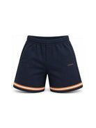 Shorts per bambino Versace Kids blu con logo ricamato 10249331A18117 2U8J0 VERSACE KIDS 