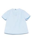T-shirt per neonata A'lapage azzurro in cotone con dettaglio fiocchi AL09 CARTA DA ZUCCHERO A'LAPAGE 