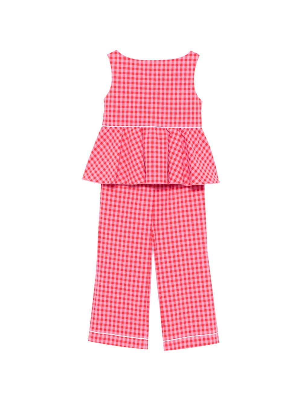 Set due pezzi per bambina La Stupenderia multicolore con motivo a quadretti 2CJCT74 Y52 LA STUPENDERIA KIDS 