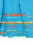 Gonna per bambina Stella McCartney Kids blu con ricamo TY7B21 Z0138 673 STELLA McCARTNEY KIDS 