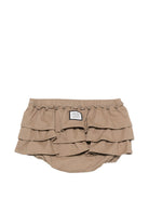 Shorts per neonata Douuod Kids beige con ruches DZ7021 G0073 343 DOUUOD KIDS 