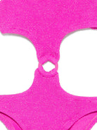 Costume per bambina MC2 Saint Barth Kids fucsia con dettaglio ad anello LAU0001 02942L MC2 ST. BARTH KIDS 