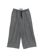 Pantaloni per bambino MSGM Kids grigi con elastico in vita S6MSJUPA038 102 MSGM KIDS 