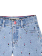 Pantaloncini per bambina BillieBlush blu con decorazioni in cristallo U21873 Z18 BILLIEBLUSH KIDS 