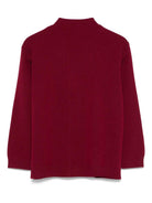 Cardigan per bambino Fendi Kids rosso scuro con chiusura frontale con bottoni JUG191 AUKU F1SAY FENDI KIDS 