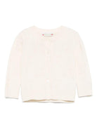 Cardigan per neonata Bonpoint Teyana ècru con chiusura frontale con bottoni S05XCAK00012 004 BONPOINT 