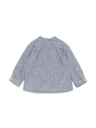 Camicia Eustace per neonata Bonpoint blu con tasca sul petto S05YSHW00004 015A BONPOINT 