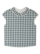 Blusa Elivia per bambina Bonpoint verde con girocollo S05GBLW00026 448A BONPOINT 