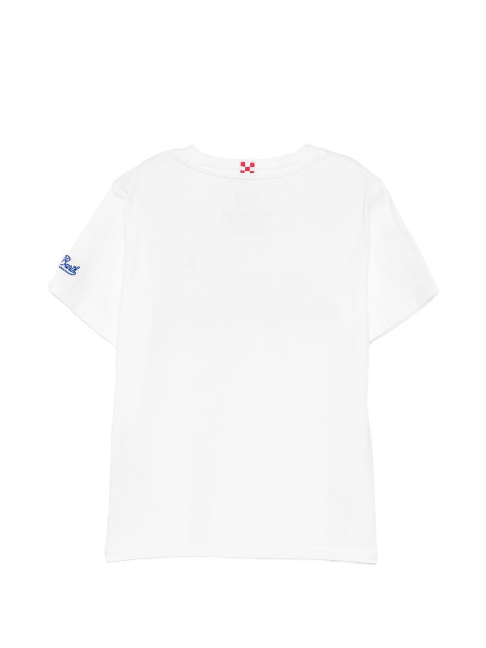 T-shirt per bambino MC2 Saint Barth Kids bianca con stampa supereroi DNV0001 03764L MC2 ST. BARTH KIDS 