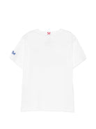 T-shirt per bambino MC2 Saint Barth Kids bianca con stampa supereroi DNV0001 03764L MC2 ST. BARTH KIDS 
