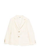 Blazer per bambino Emporio Armani Kids bianco con revers classici EB000906 AF21040 U1079 EMPORIO ARMANI KIDS 