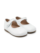 Ballerine per bambina Eli1957 bianco in pelle con cinturino con strappo 12036AL BLANCO ElI 