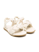Sandali per bambina Donsje Benz beige con dettaglio intrecciato 2026100 SW008 DONSJE KIDS 