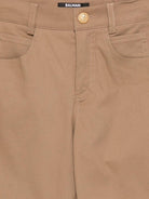 Pantaloni per bambino Balmain Kids marroni con design a cinque tasche BY6R40 G0197 315 BALMAIN KIDS 