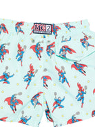 Costume da bagno per bambino MC2 Saint Barth Kids azzurro con stampa Superman JEA0004 03762L MC2 ST. BARTH KIDS 
