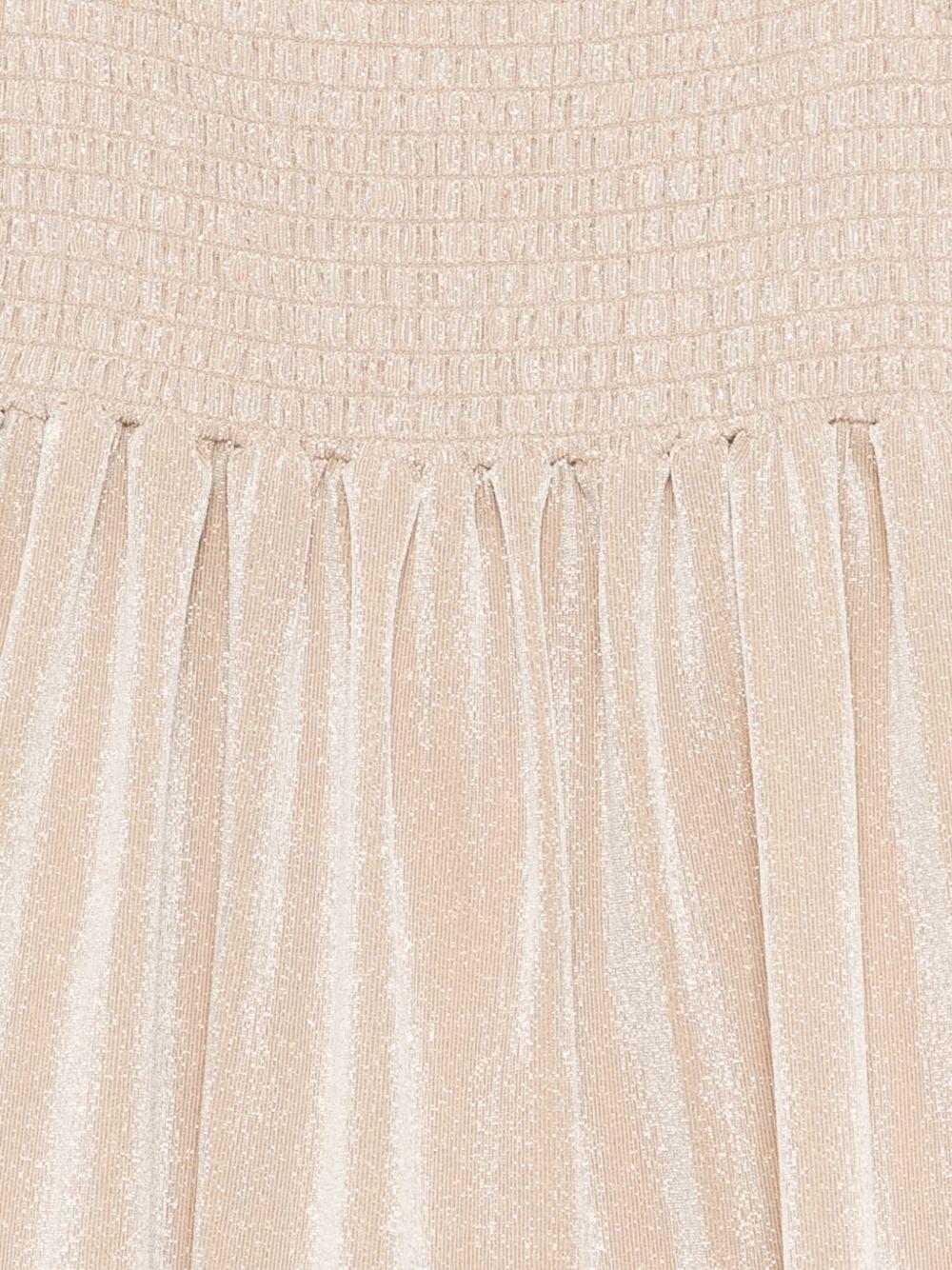 Abito per bambina MC2 Saint Barth Kids beige con orlo elasticizzato MKI0001 00075L MC2 ST. BARTH KIDS 