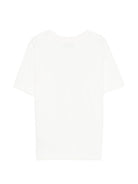 T-shirt per bambini Moschino Kids bianca con logo sul davanti HYM03SLFA07 10063 MOSCHINO KIDS 
