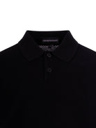 T-shirt per bambino Emporio Armani Kids blu con colletto stile polo EB001222 AF23412 UB118 EMPORIO ARMANI KIDS 