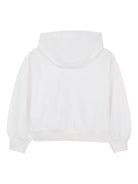 Felpa per bambina Kenzo Kids bianca con dettaglio logo sul davanti K61805 117 KENZO KIDS 