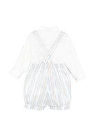 Set camicia e salopette per neonato Colorichiari bianco a righe (2 pezzi) MN308398 4885 53 COLORICHIARI KIDS 
