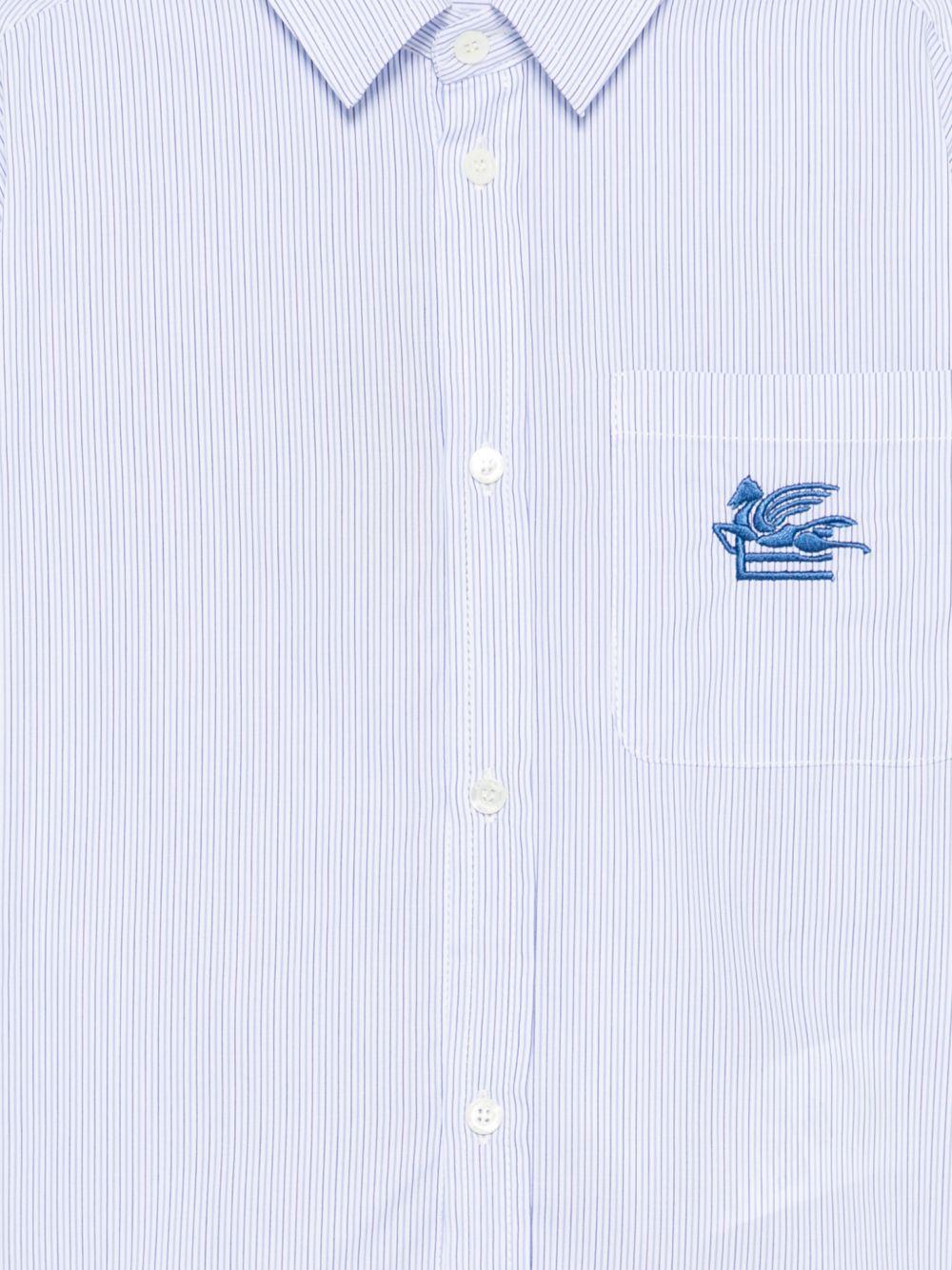Camicia per bambino Etro Kids azzurra con design a righe GZ5H50 P0639 100BL ETRO KIDS 