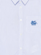 Camicia per bambino Etro Kids azzurra con design a righe GZ5H50 P0639 100BL ETRO KIDS 